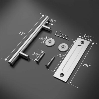 China Modern sliding barn door handle to pull heavy hardware for garden wooden door threw door cabinet doors for sale