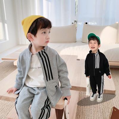 China SIMIRI Autumn Kids Boys Tracksuit Stripe Casual Hot Selling Zipper Jacket+Stripe Tracksuit 2Pcs Clothing Set for sale