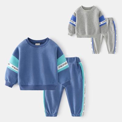 China SIMIRI Baby Boy Tracksuit Kids Wholesale Casual Crewneck Sweatshirt And Jogging Pants Fall Clothing 2021 for sale