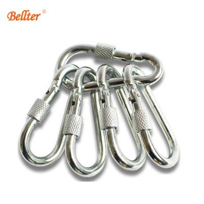 China High Quality Heavy Industry Galvanized Iron Snap Screw Lock Hooks With Carabiner Nut Spring Hook for sale