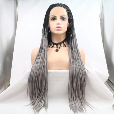 China Hand Braiding Hair Lace Front Wig Hand - Woven Lace Front Wigs Hiphop Rock Intranet Rose Intranet Wigs Dreadlocks for sale