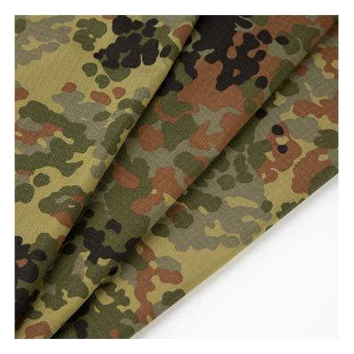 China Waterproof RTS T/C 8020 Flecktarn Camouflage Anti Violent Ripstop TC Plaid Fabric For Uniform Tactical Gears for sale