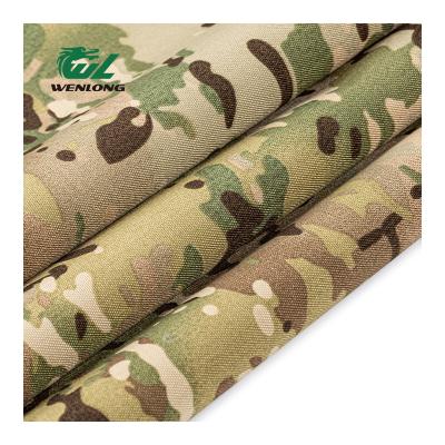 China RTS 1000D 100%Poly ATY Waterproof Camouflage Woven Fabric Anti Violent PU Coated Multicam For Tactical Vest for sale