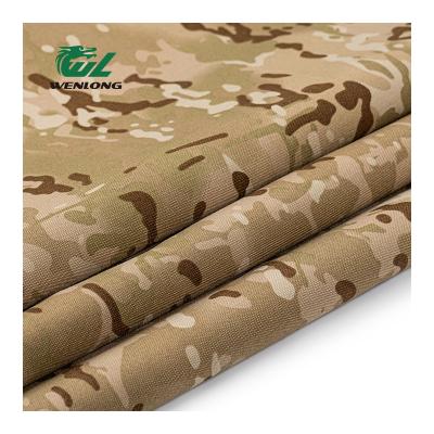 China Waterproof RTS 1000D Camouflage ATY Cordura PU Coated Anti Violent Arid Fast Stripped 100%Poly Fabric Multicam for sale