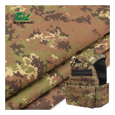 China Demand Design 1000D Waterproof Anti Violent Design Mimetico Vegetata 100%Nylon Camouflage Cordura PU Coated Fabric for sale