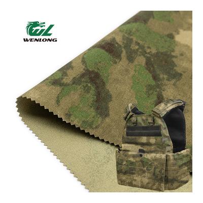 China Wholesale Waterproof 1000D A-Tacs FG Anti Violent 100%Nylon Camouflage Cordura Fabric For Tactical Vest for sale