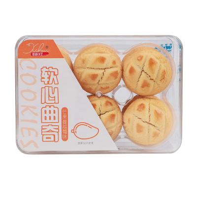 China Hot Selling Casual Snacks Instant Baked Dessert Pastry Biscuits Soft Sweet Mango Cranberry Flavor Cookies for sale