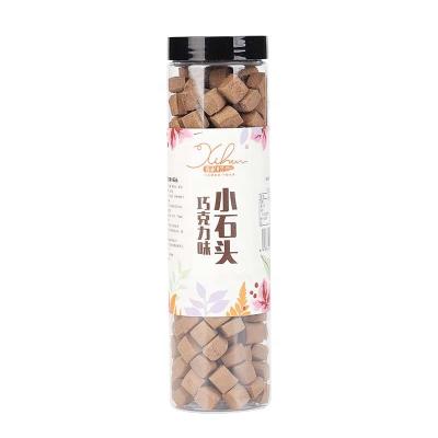 China Low Fat Chocolate Flavored Small Snacks Boxed Chocolate Muffins Milk Small Stone Shaped Oil Pressure Control In for sale