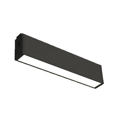 China Modern Linear Aluminum Ceiling Lamp 10W Black / White Modern Dimmable Led Linear Light Pendant Lamp for sale