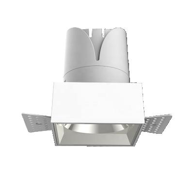 China Anti Glare Indoor Lighting 10W Trimless Recessed Down Light Projector LED Ceiling Downlights for sale