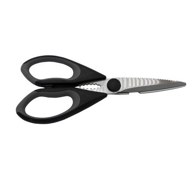 China Ultra Sharp Edge Scissors Stainless Steel Kitchen Scissors Heavy Duty Universal Utility Shears For Chicken Poultry Fish Meat Vegetables for sale