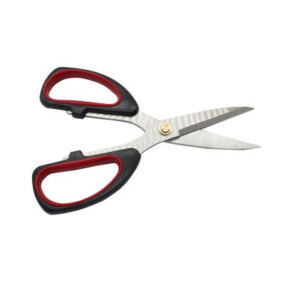 China Ultra Soft Edge Handle Kitchen Metal Scissors Shear Multi Functional Stainless Steel Durable Kitchen Universal Scissors for sale