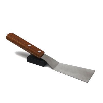 China Viable Japanese Cooking Kitchenware Fried Pizza Turning Peel Stainless Steel Barbecue Steak Shovel Food Spatula&Scraper for sale