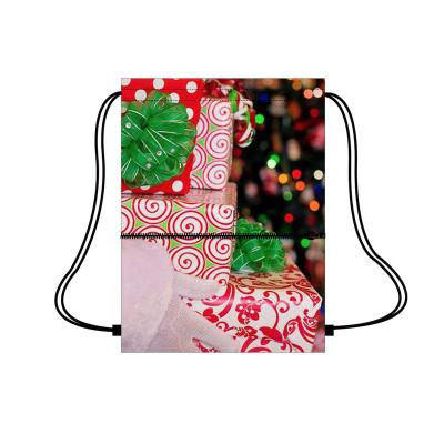 China Anti-Theft Christmas Fashion no MOQ custom designer Polyester Waterproof Backpack wholesale drawstring luxury bags for sale