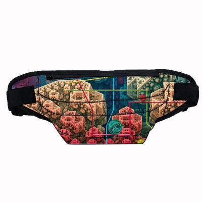 China Anti-Theft High capacity Printing customization luxury designer running sports fanny pack waterproof outdoor waist bag for sale