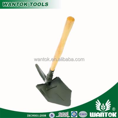 China Garden Shovel S903A Folding Handle Wooden Shovel for sale