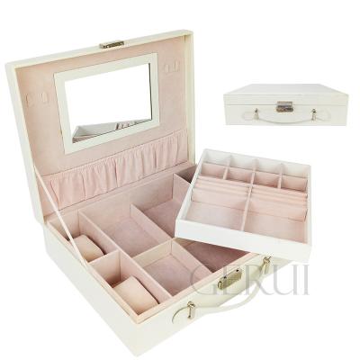 China 100% Handmade Jewelry Box Key Lock Watch and Jewelry Gift Box Jewelry Storage Box Watch Pillows for sale