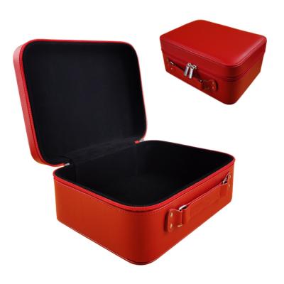 China 100% Custom Made Handmade Style High Grade Fashion PU Leather Jewelry Box Organizers for sale