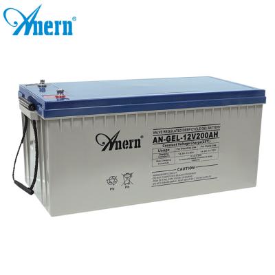 China Storage Solar Power Systems Solar Battery 12v 200ah Lead Acid Batteries Air To Ground Missile Gel Rechargeable Battery for sale