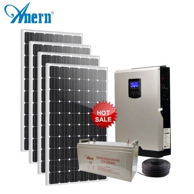 China Competitive Home On Grid 3kw Home System Solar Panel Solar Set for sale