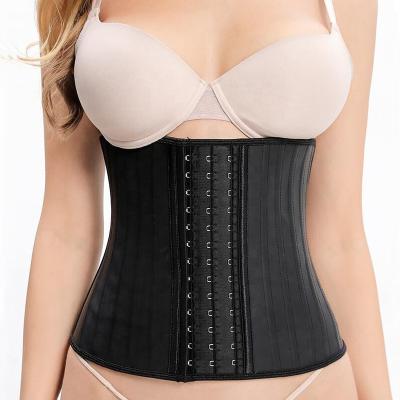 China Protective Gear Waist Trainer For Women Corset Cincher Body Shaper Belt Trimmer With 25 Bones Steel Corset Waist Trainer for sale