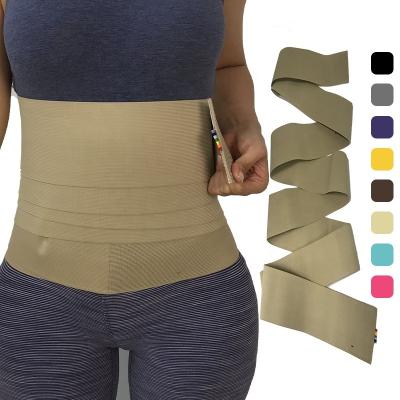 China Protective Gear Slimming Elastic Lumbar Trainer Tummy Trimmer Waist Wrap Band Shaper Women Body Belly Trimmer Back Support Belt for sale