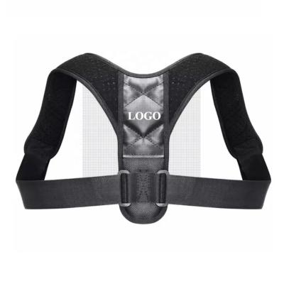 China Back Brace Back Brace Posture Corrector Back Shoulder Posture Support Belt Black Custom Adjustable Wholesale Posture Elastic for sale