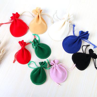 China Recyclable Printed Velvet Pouchbags Packaging Custom Gift Velvet Velvet Jewelry Pouch Drawstring Pouchup for sale