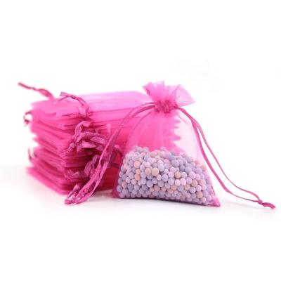 China 5 By 7 Inch Gift Rose Organza Gift Bags Drawstring Sets 13*18cm For Eyelash Packaging Wholesale for sale