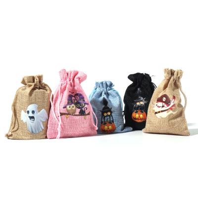 China Promotion Fancy Gift Bag Drawstring Cotton Canvas Jewelry Packaging Bag Coffee Gift Bag Canvas Cosmetic for sale