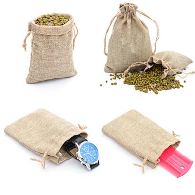 China High Quality Custom Logo Canvas Jewelry Burlap Bags Promotion Drawstring Eco-Friendly Canvas for sale