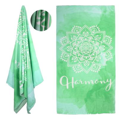 China Amazon Microfiber Beach Towel QUICK DRY Custom Hot Selling Reused Cheap Beach Towel In Stock for sale