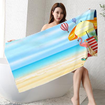 China Large Custom Beach Towel Luxury Custom Made Cotton 100% Mexican Microfiber Wholesale Beach Towels QUICK DRY for sale