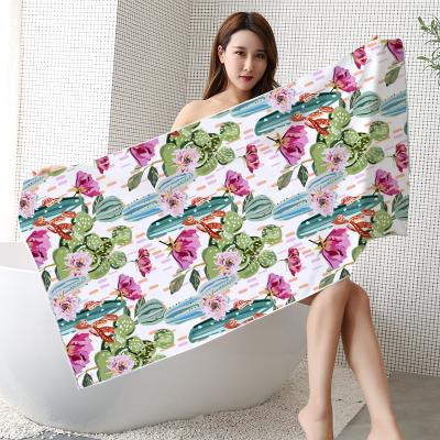 China QUICK DRY Custom Custom Sports Beach Sand Towels Summer Rectangle Free Blanket Beach Towel Branded Cotton 100% Blanket for sale