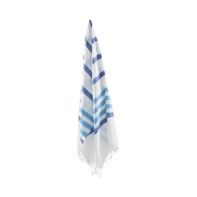 China Promotional Absorbent Turkish Towel QUICK DRY Poncho Fouta Pool Towel Of 100%Cotton Outdoor Gift With Tassel for sale