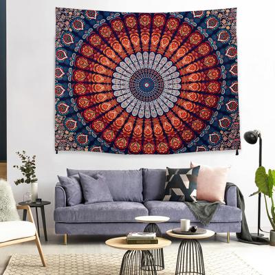 China Mandala India Tapestry Simple Wall Cloth Boho Beach Towel Wall Hangings Polyestry Art Bedroom Decor Carpet for sale