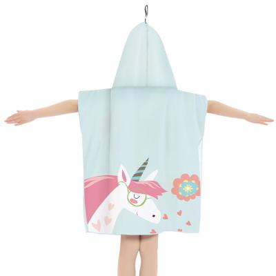 China China Suppliers Hot Selling Microfiber Terry Baby Hooded Towel Kids Comfortable Bath Towel QUICK DRY With Custom Design for sale