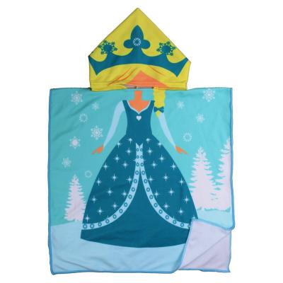 China New Children's Cartoon Hooded Coat Beach Towel Cute Animal Printed Kids Swimming Bath Towel Girls Boys QUICK DRY for sale