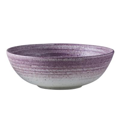 China Restaurant and hotel dinnerware&porcelain sustainable western ceramic salad bowl E630-B-06169 for sale