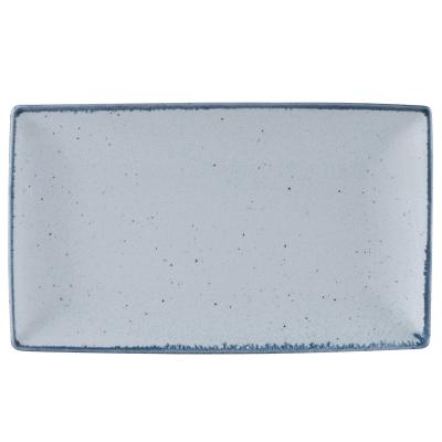 China Restaurant and hotel sustainable western houseware&white ceramic porcelain rectangular tray for sideboard E599-P-12089 for sale