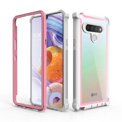 China Anti Fall Shockproof Protect Fashion Transparent 3 In 1 New Android Cover Phone Wholesale Mobile Cases For Lg-stylo6 for sale