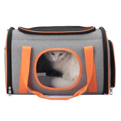 China Others Hot Selling Trendy Gray Water Proof Observable Pet Bag For Outing for sale