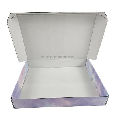 China Recyclable Color Printing Custom Logo Packaging UV Printing Folding Kraft Paper Box Cardboard Box for sale