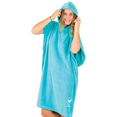 China 100% Cotton Disposable Customized Surf Poncho Towel Adult Hooded Adult Beach Towel With Logo for sale