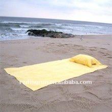 China Compressed Inflatable Beach Towel Pillow for sale