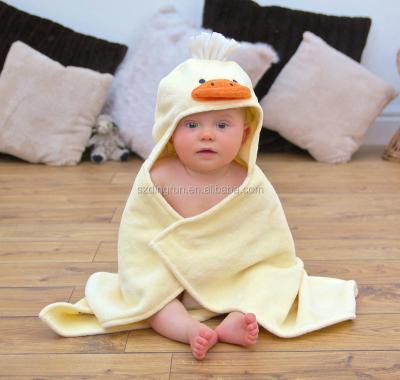 China Disposable 100% Cotton Hooded Towel / Bamboo Material Duck Super Soft Original Baby for sale