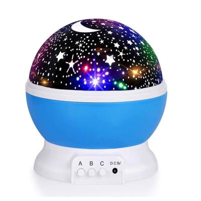 China Variable Color Desk Lamp 4 LED 8 Colors Changing USB Fortally Kids Night Light Nebula Star Projector 360 Degree Rotation Night Light for sale