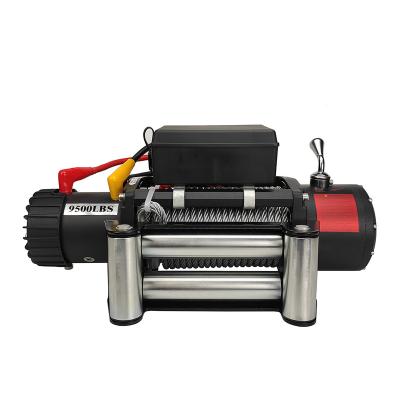 China Durable HANDO 9500lbs Recovery Winch With Steel Cable For Car, Truck, Jeep for sale