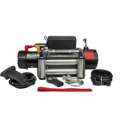 China 12000lbs 12v Durable Heavy Duty Electric Offroad Winch 4x4 Accessories for sale