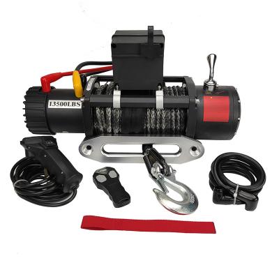 China Factory direct hot sale AUTOMATIC 12v 13500lb small electric winch for sale